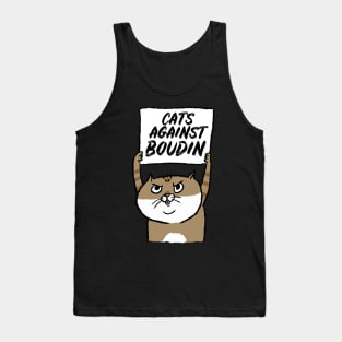 Cats Against Boudin Funny Protest Cat Recall Chesa Boudin Tank Top